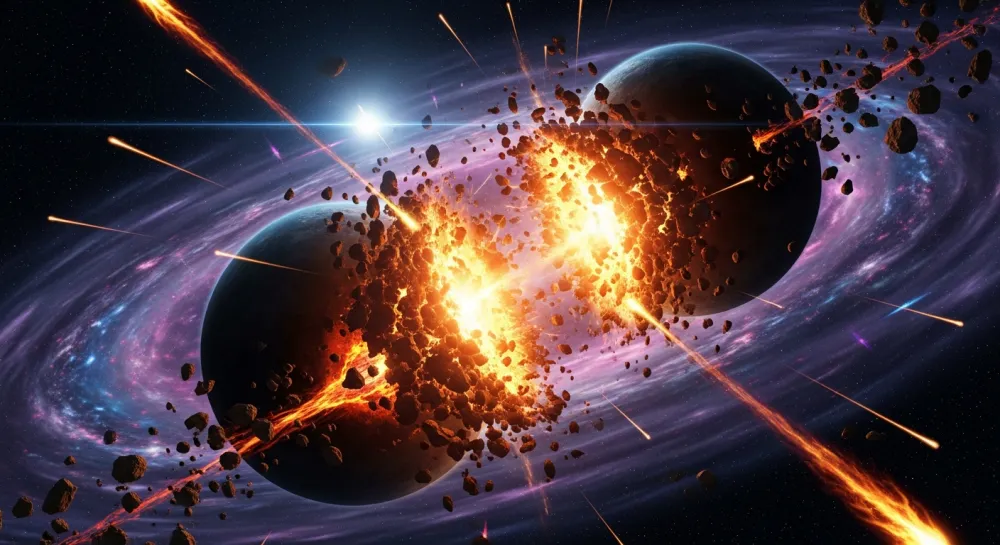 Astronomers Just Caught Two Planets Smashing Into Each Other, and It Looks Eerily Like How the Moon Was Born