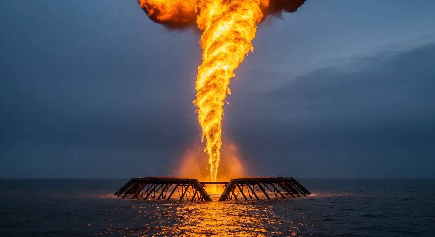 Scientists Built a 17-Foot Fire Tornado to Clean Up Oil Spills. It Actually Works.